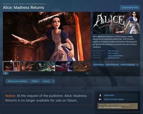 alice madness returns on steam